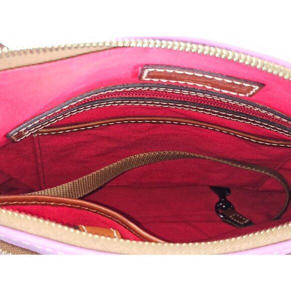 Dooney & Bourke Women's Light  Purple  Pebble Leather Crossbody Bag Medium 245 - Picture 11 of 13
